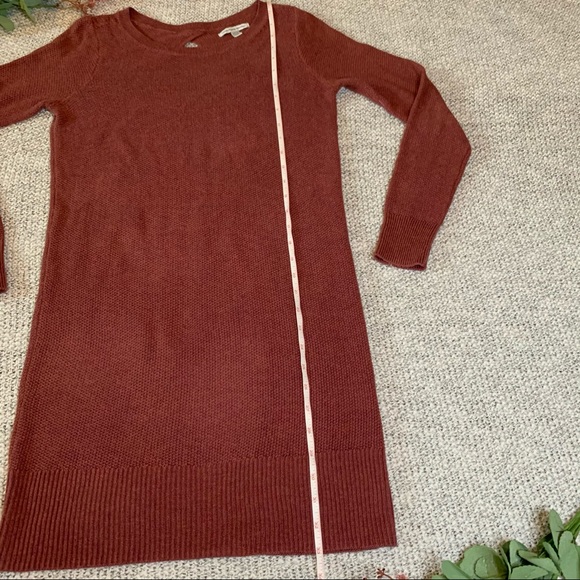 American Eagle Pinkish Orange Sweater Dress - Picture 6 of 8